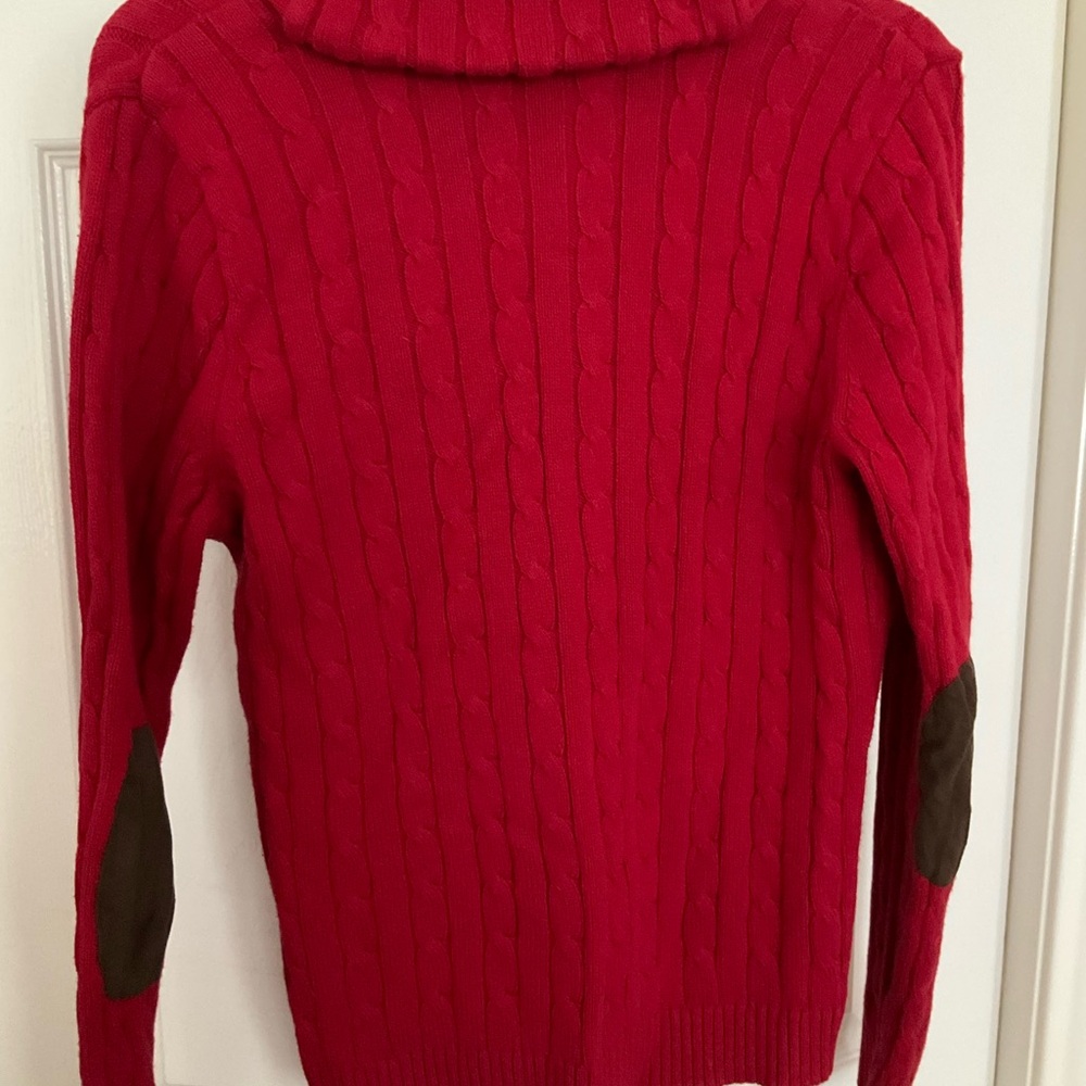 Chaps Bold Red Knit Pullover - Picture 8 of 8